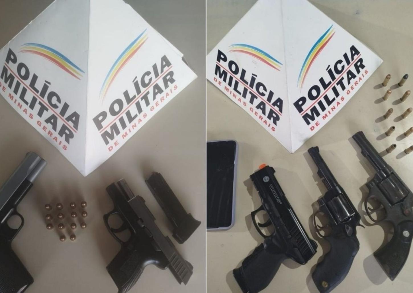 Tático Móvel realiza prisões por roubo e posse ilegal de armas de fogo em MG