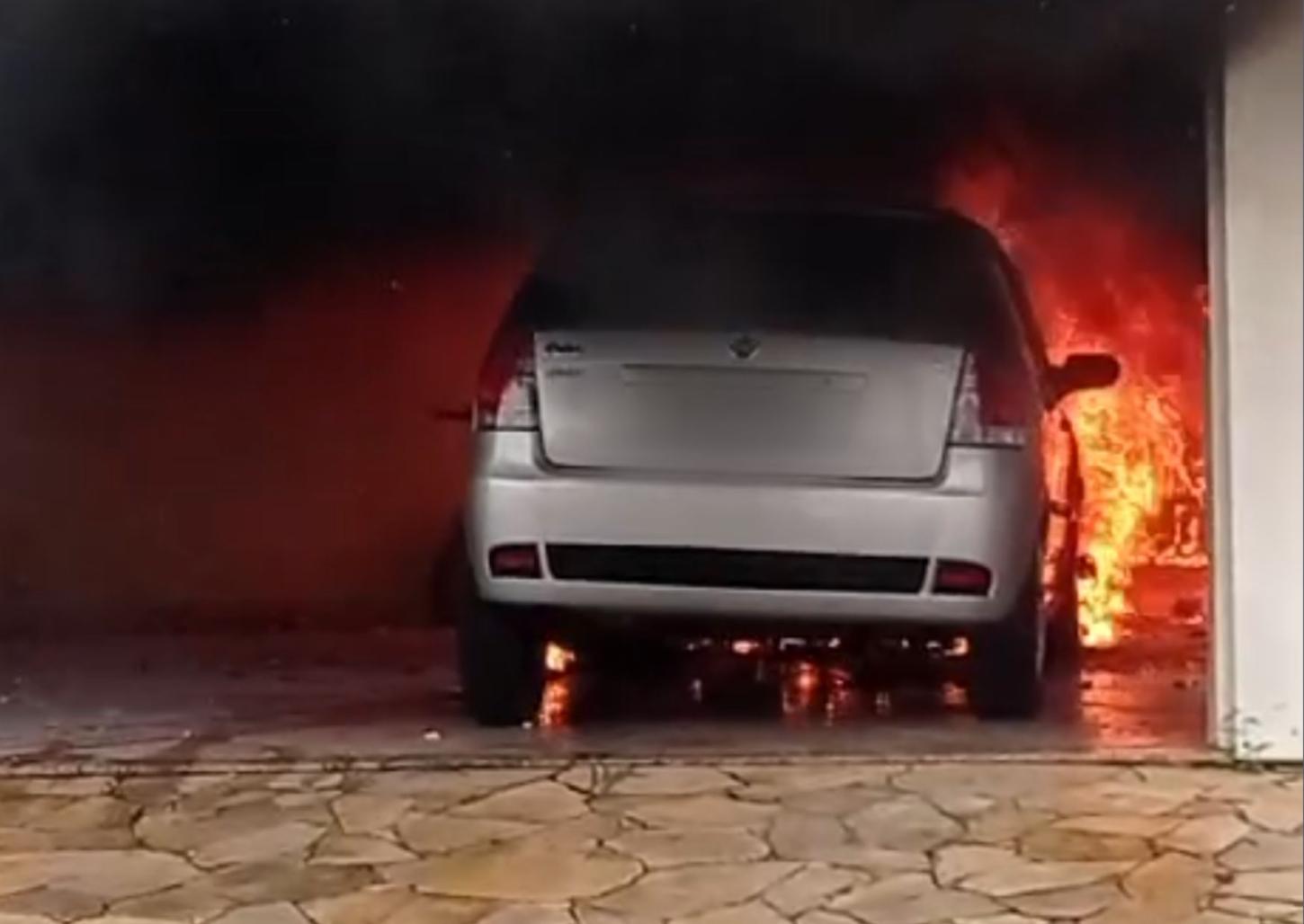 Incêndio mobiliza bombeiros; GCM e populares salvam família