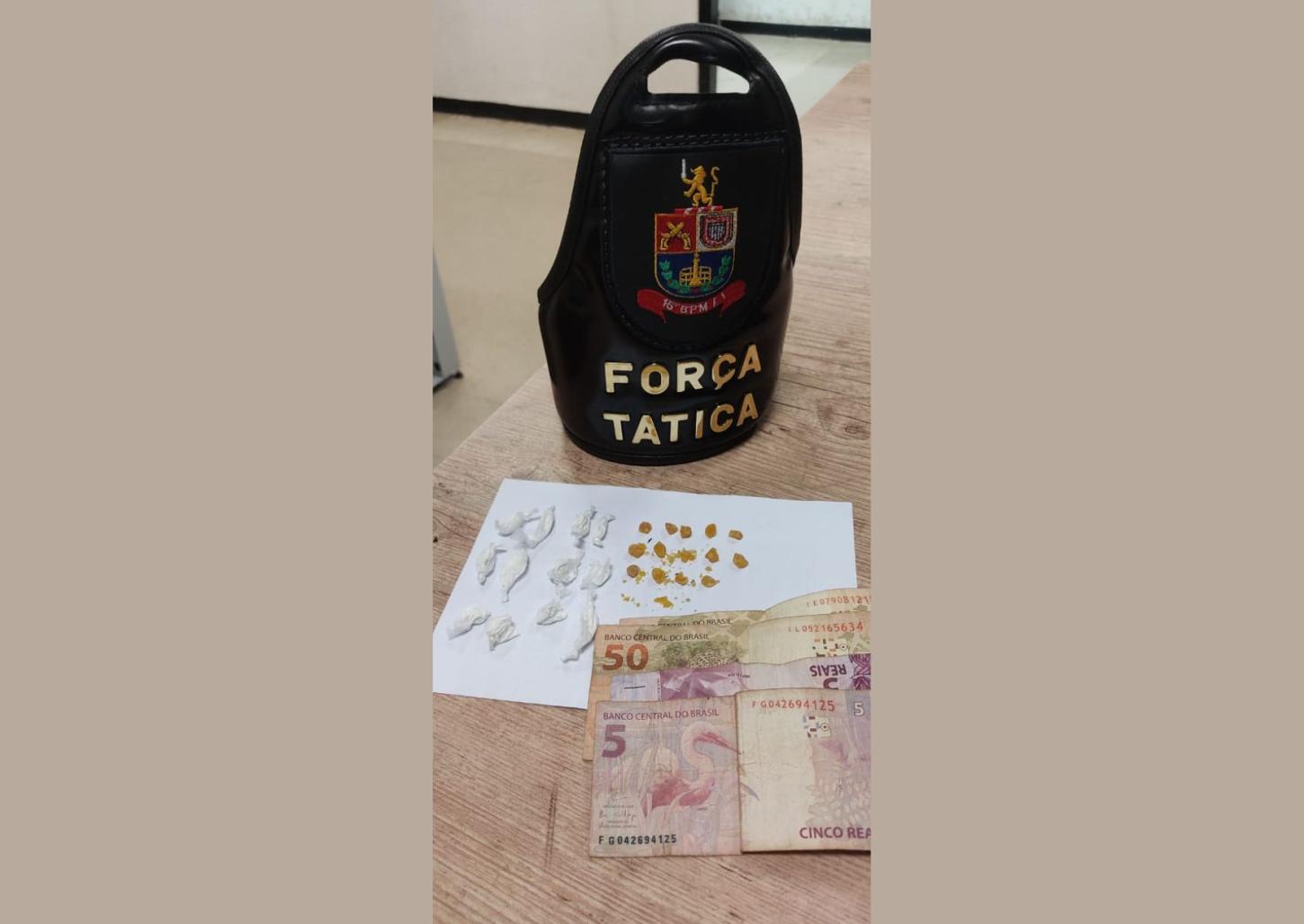 Traficante é preso por policiais da Força Tática no Jardim São Luiz