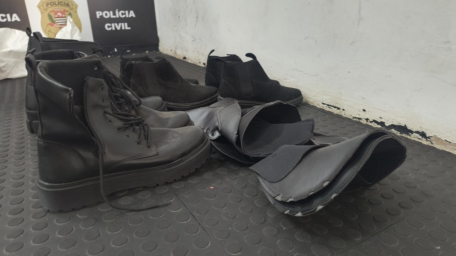Homem furta coturnos em fábrica e acaba preso pela Guarda Civil