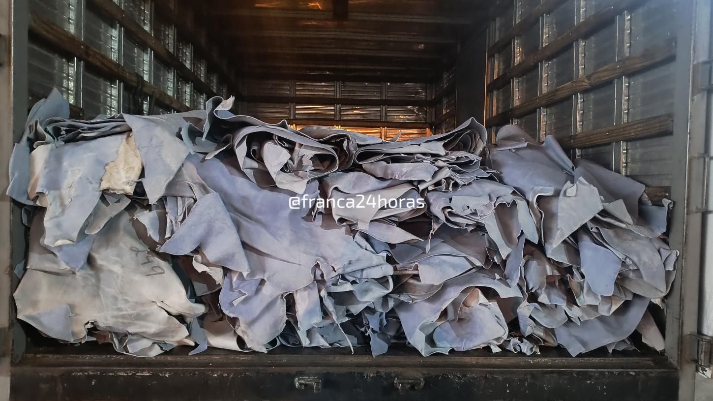 Força Tática recupera carga de couro furtada avaliada em R$ 30 mil