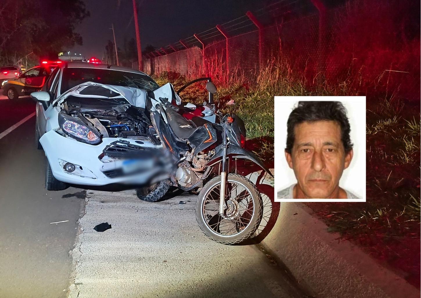 Motociclista morre após ser atingido por carro na Rio Negro e Solimões
