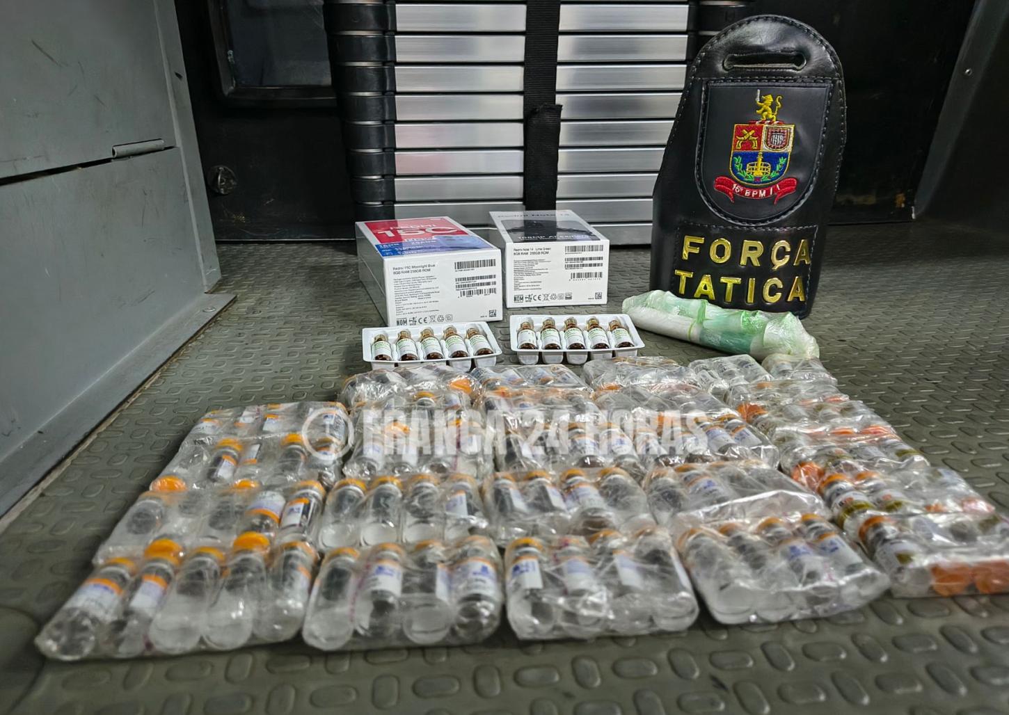 Homem é preso pela Força Tática com medicamentos para emagrecimento