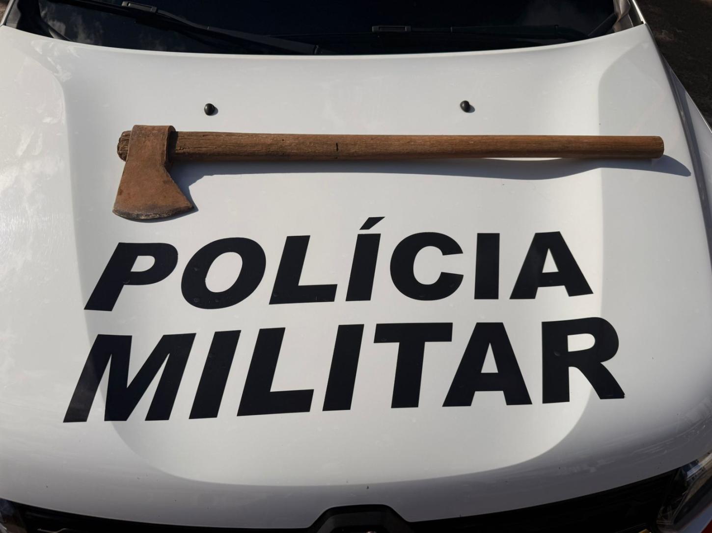 Homem é preso após ameaçar a mulher com machado em Jeriquara 