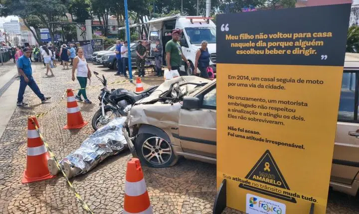 Campanha para redução de acidentes de trânsito é iniciada em Franca